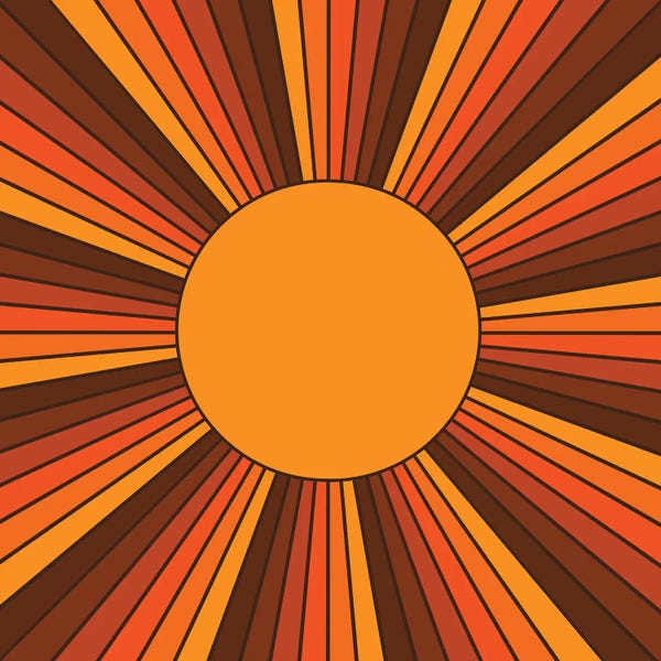 Retro Geo Abstracts: Golden Sunshine State by Circa 78 Designs