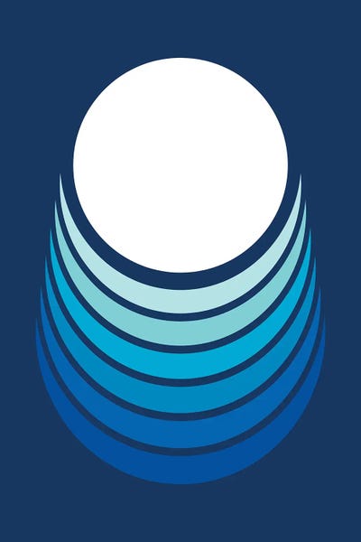 '70s Aesthetic: Ocean Crescent by Circa 78 Designs