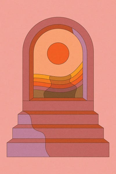 '70s Aesthetic: Arched Sunset by Circa 78 Designs