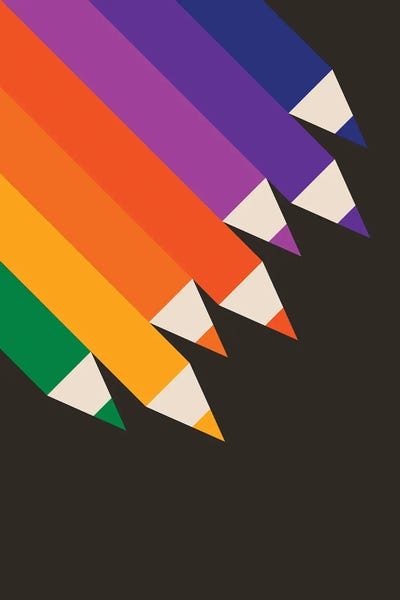 '70s Aesthetic: Pencils Up by Circa 78 Designs