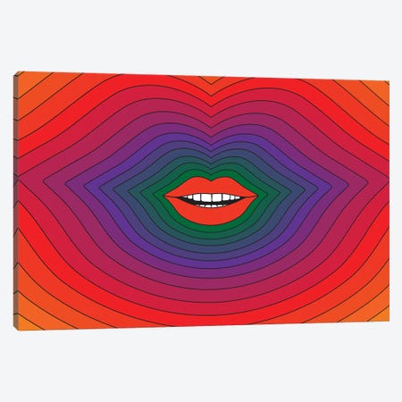 Pop Lips 2020 Canvas Print #CDN76} by Circa 78 Designs Canvas Wall Art
