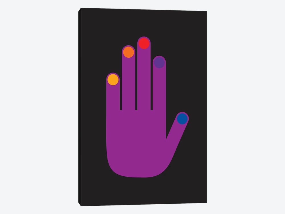 Purple Pop Hand by Circa 78 Designs 1-piece Canvas Artwork