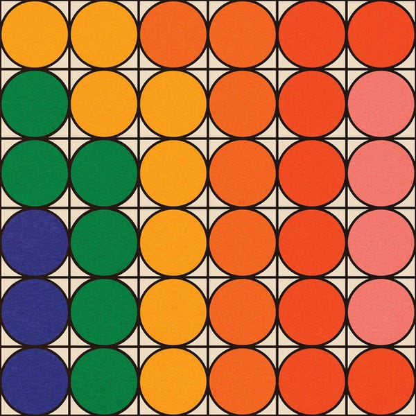 Polka Dot: Rainbow Connection by Circa 78 Designs