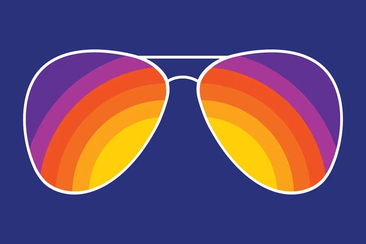 Rainbow Shades by Circa 78 Designs wall art