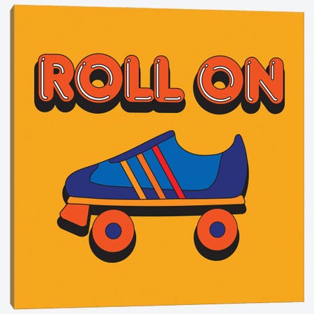 Roll On Rollerskate Canvas Print #CDN85} by Circa 78 Designs Art Print