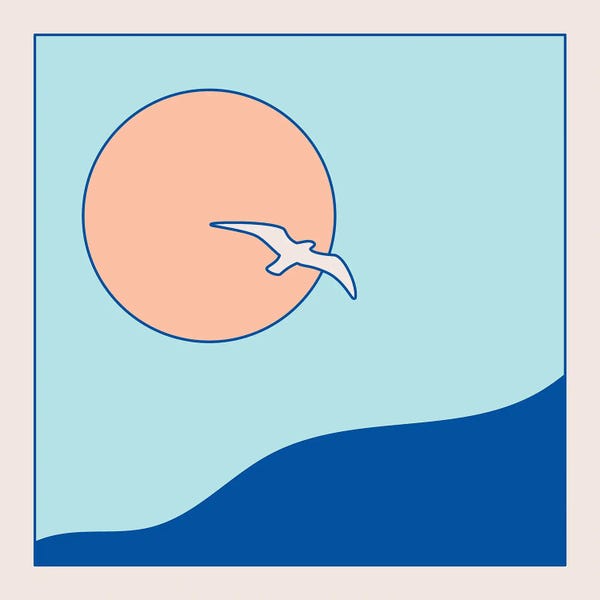 '70s Aesthetic: Soar - Blue by Circa 78 Designs
