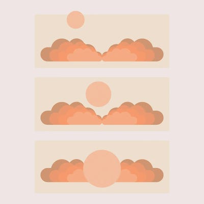 Soleil Moonrise by Circa 78 Designs canvas print