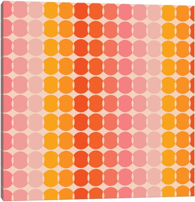 Strawberry Dots Canvas Art Print - Circa 78 Designs