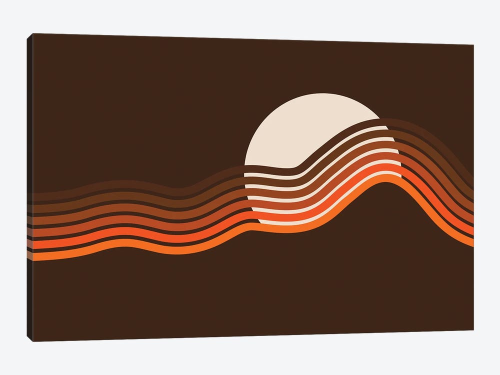 Sundown Stripes by Circa 78 Designs 1-piece Canvas Wall Art