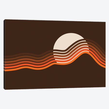 Sundown Stripes Canvas Print #CDN97} by Circa 78 Designs Canvas Art