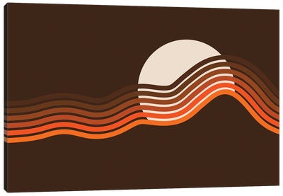 Sundown Stripes Canvas Art Print - Circa 78 Designs
