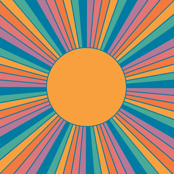 Retro Geo Abstracts: Sunshine State by Circa 78 Designs