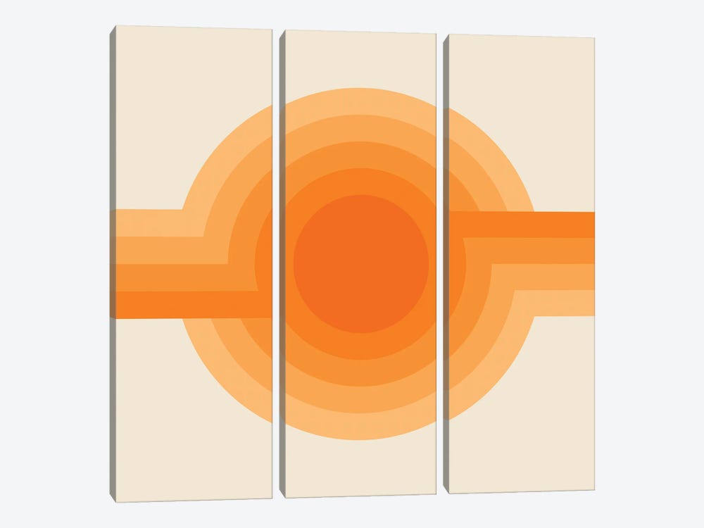 Sunspot Creamsicle by Circa 78 Designs 3-piece Canvas Art