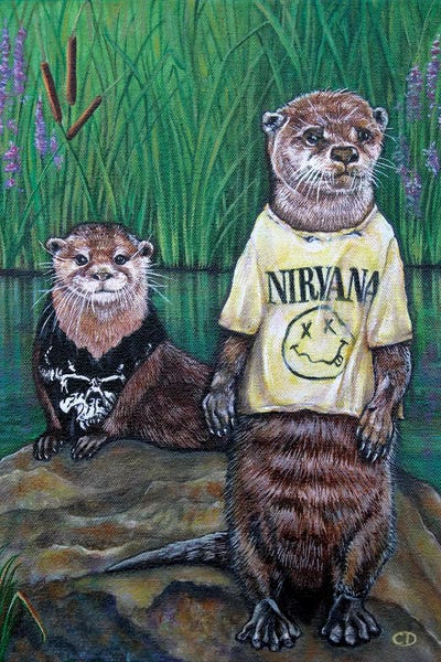 Cyndi Dodes: Generation X Otters by Cyndi Dodes