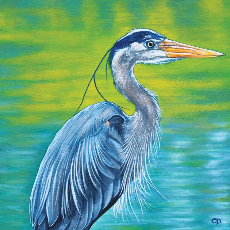 Great Blue Heron by Cyndi Dodes wall art