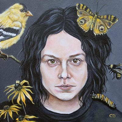 Jack White by Cyndi Dodes canvas print