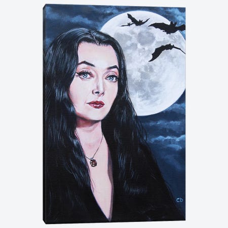 Morticia Addams Canvas Print #CDO19} by Cyndi Dodes Canvas Art