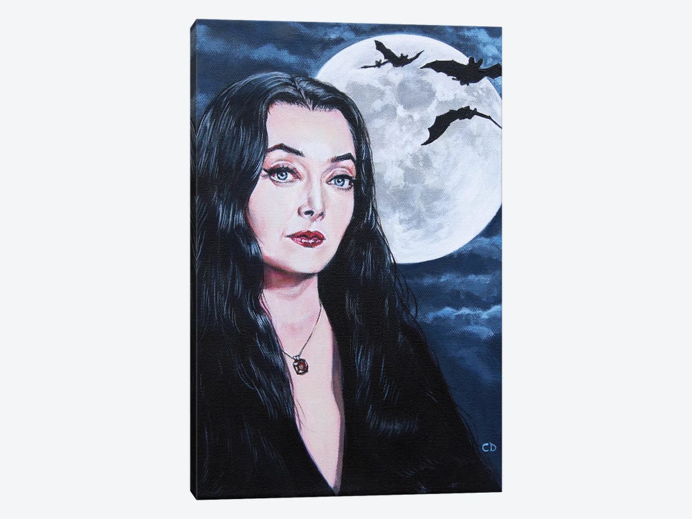 Morticia Addams by Cyndi Dodes 1-piece Canvas Art Print