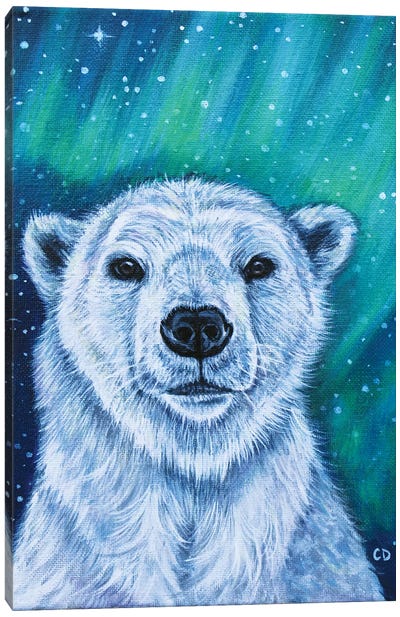 Polar Bear Canvas Art Print - Cyndi Dodes