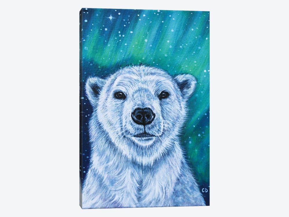 Polar Bear by Cyndi Dodes 1-piece Canvas Art Print