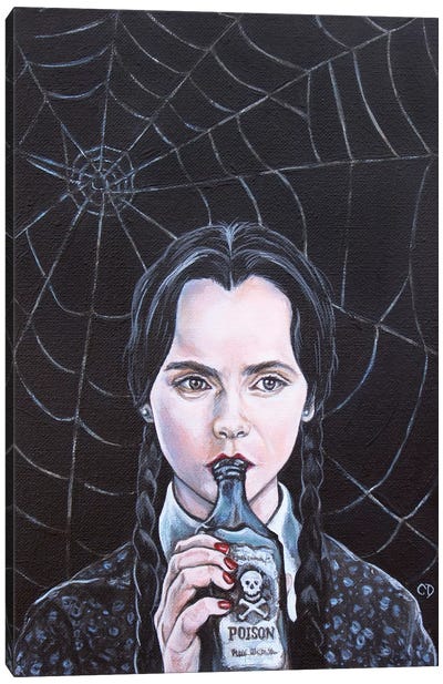 Wednesday Addams Canvas Art Print - Wednesday Addams