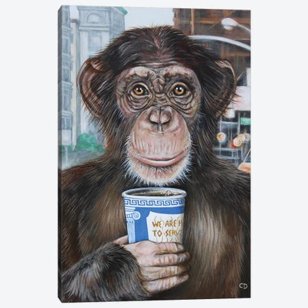 Morning Coffee Canvas Print #CDO37} by Cyndi Dodes Canvas Print