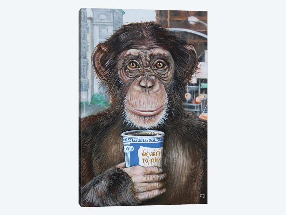 Morning Coffee by Cyndi Dodes 1-piece Canvas Art Print