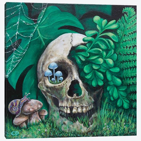 Haunted Garden Canvas Print #CDO48} by Cyndi Dodes Art Print
