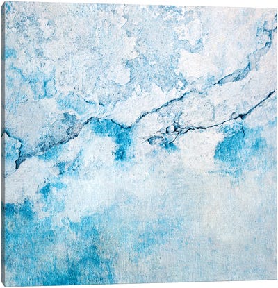 Blue Wall Canvas Art Print - Claudia Drossert
