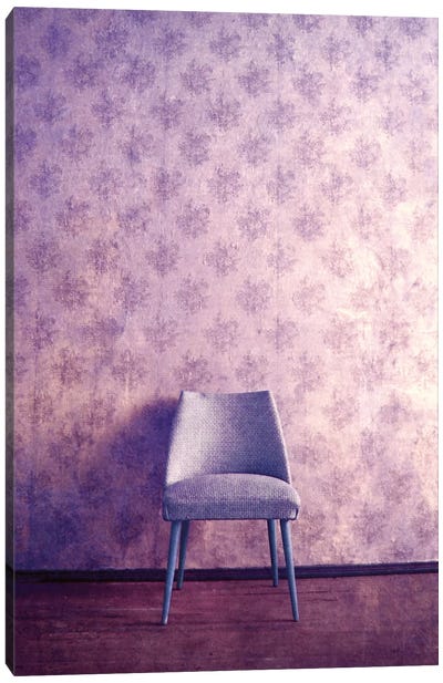 Chaise III Canvas Art Print - Purple Passion