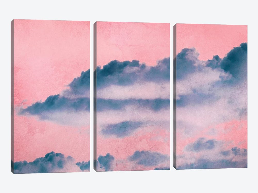 Rosa Clouds by Claudia Drossert 3-piece Art Print