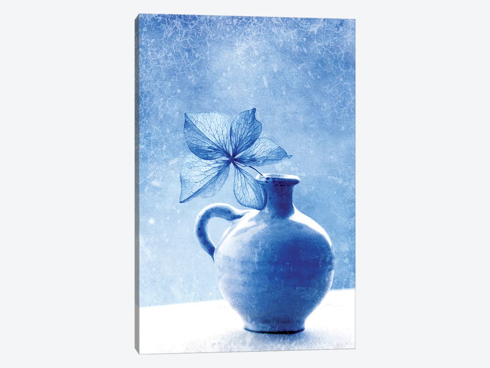 Blue Hydrangea Stilllife by Claudia Drossert 1-piece Art Print