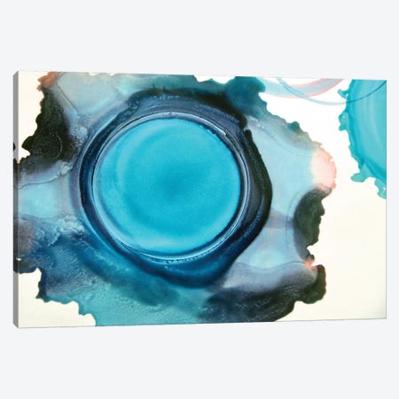 Blue Circle Canvas Print #CDR184} by Claudia Drossert Canvas Print