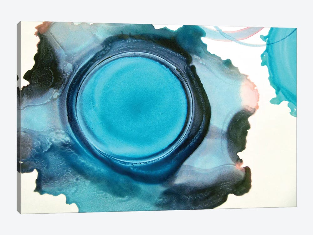 Blue Circle by Claudia Drossert 1-piece Canvas Print