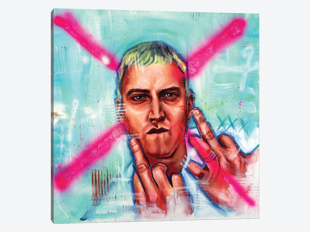 Eminem Flippin by Cody Senn 1-piece Canvas Art