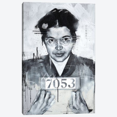 Rosa Parks Canvas Print #CDS102} by Cody Senn Canvas Art Print