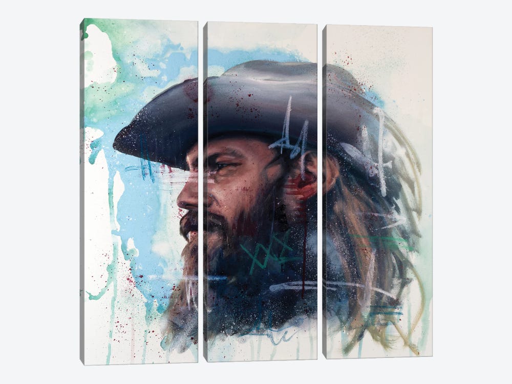 Chris Stapleton by Cody Senn 3-piece Canvas Wall Art