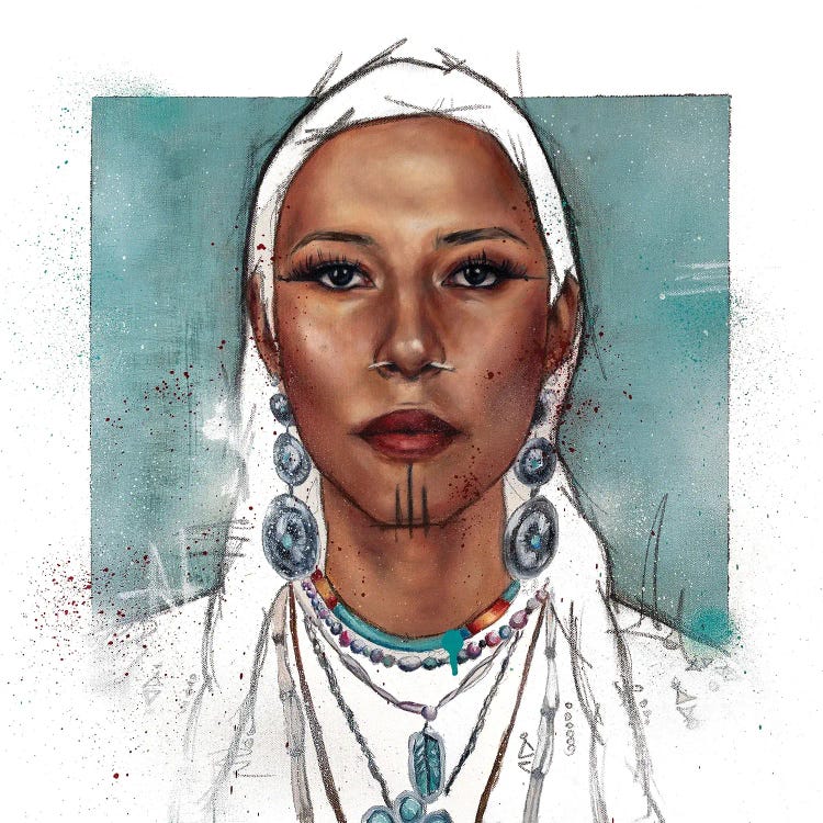 Beautiful Indigenous Woman by Cody Senn wall art