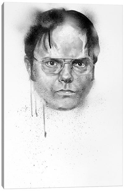 Dwight Schrute Canvas Art Print - Sitcoms & Comedy TV Show Art