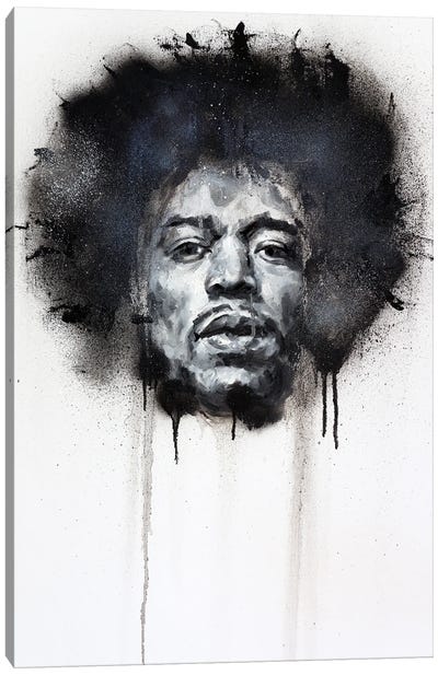 Jimi Hendrix Canvas Art Print - Cody Senn