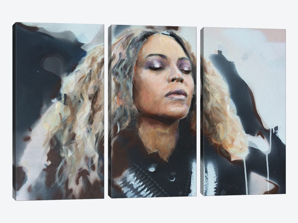 Beyonce by Cody Senn 3-piece Canvas Print