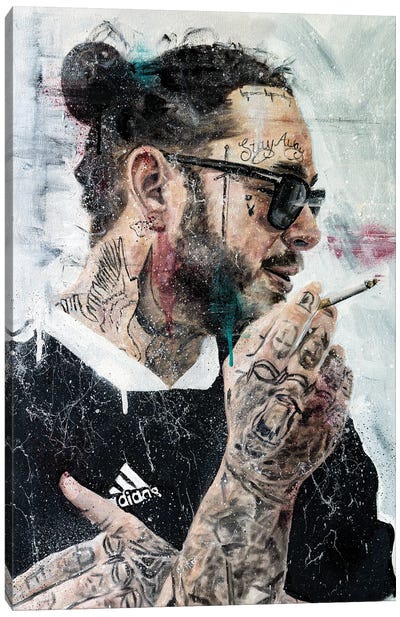 Post Malone Canvas Art Print - Art Gifts for Him