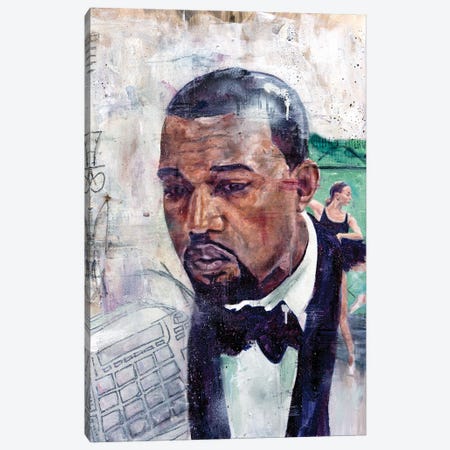 Kanye Runaway Canvas Print #CDS50} by Cody Senn Canvas Art