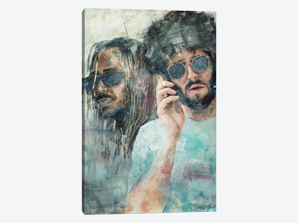 Lil Dicky & Gata by Cody Senn 1-piece Canvas Artwork