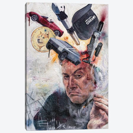 Elon Canvas Print #CDS52} by Cody Senn Canvas Art