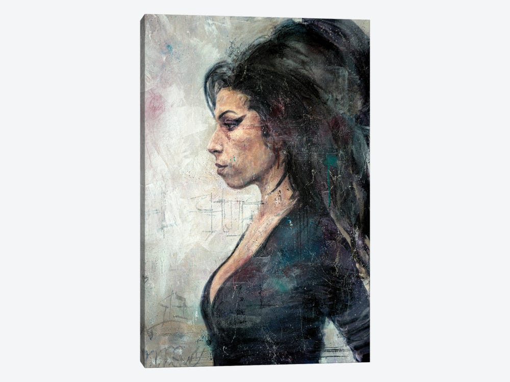 Amy Winehouse by Cody Senn 1-piece Canvas Art