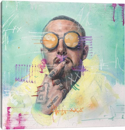 Mac Miller Canvas Art Print - Rap & Hip-Hop Art