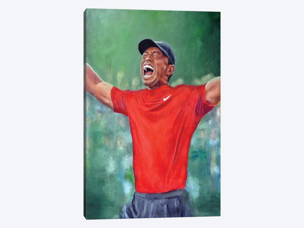 Tiger Woods by Cody Senn 1-piece Canvas Print