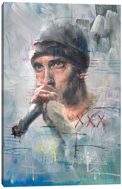 8 Mile Canvas Art Print - Rap & Hip-Hop Art