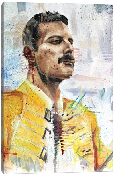Freddie Mercury Canvas Art Print - '70s Music